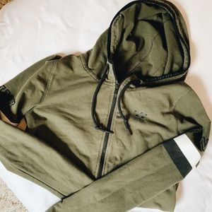 PINK hooded zip up sweatshirt!!